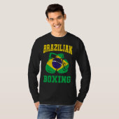 ブラジルボクシンググローブブラジルプライドメンズウーメン Tシャツ (正面フル)