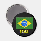 ブラジルマグネット（黒） マグネット (正面/裏面)