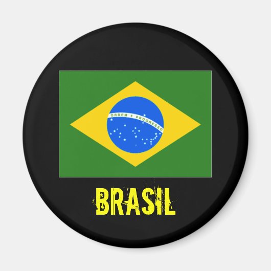 ブラジルマグネット（黒） マグネット (正面)