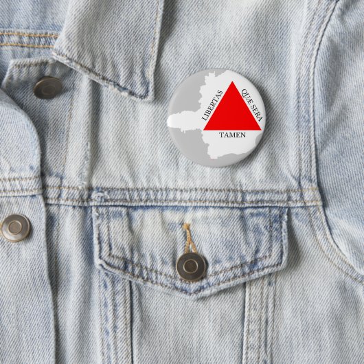 ブラジルミナスジェライス州の旗の地図 缶バッジ (インサイチュ)