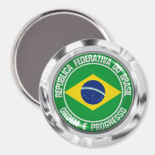 ブラジルラウンドエンブレム マグネット (正面/裏面)