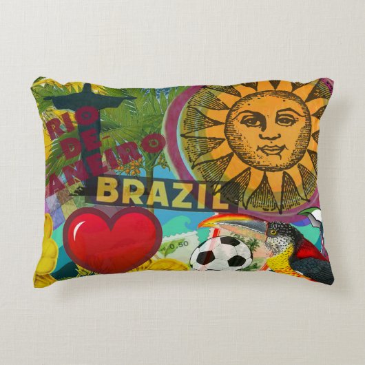 ブラジルリオデジャニエロサントラベルアーカラフルト アクセントクッション (正面)
