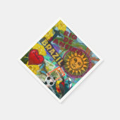 ブラジルリオデジャニエロサントラベルアーカラフルト スタンダードカクテルナプキン (角)