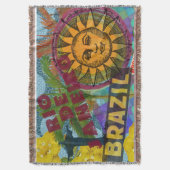 ブラジルリオデジャニエロサントラベルアーカラフルト スローブランケット (正面縦)
