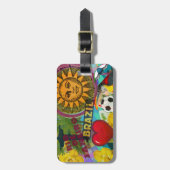 ブラジルリオデジャニエロサントラベルアーカラフルト ラゲッジタグ (正面縦)