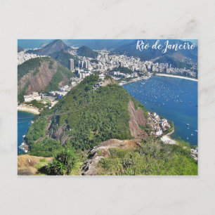 ブラジルリオデジャネイロシュガローフ山旅行 ポストカード