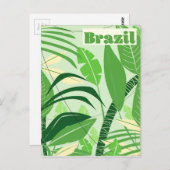 ブラジルレインフォレストヴィンテージスタイルバケーションプリント ポストカード (正面/裏面)