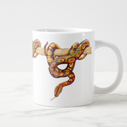 ブラジルレインボーボアスネークジャンボマグ ジャンボコーヒーマグカップ (右)