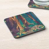 ブラジルローズウッド飲料用コースター コースター (左側)