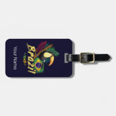 ブラジルヴィンテージトゥーカン国旗サンバマスク土産 ラゲッジタグ (正面横)