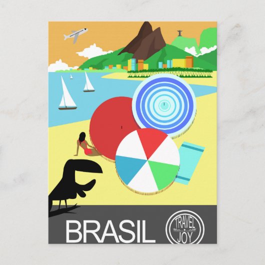 ブラジルヴィンテージレトロデザイン ポストカード (正面)