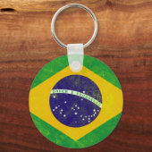 ブラジルヴィンテージ国旗 キーホルダー (正面)
