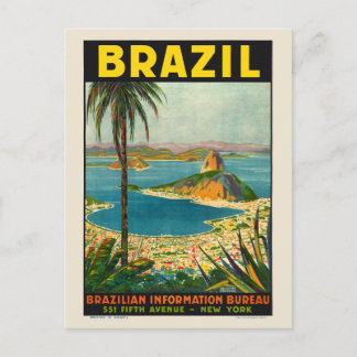 ブラジルヴィンテージ旅行ポスター1940 ポストカード