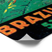 ブラジルヴィンテージ旅行ポスター ポスター (角)