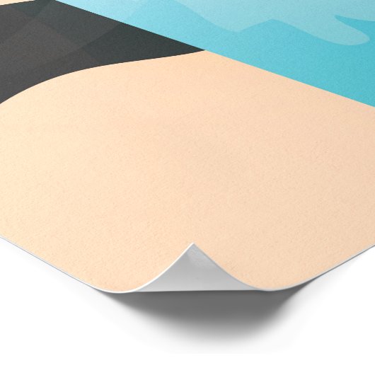 ブラジルヴィンテージ自動車旅行ポスター ポスター (角)