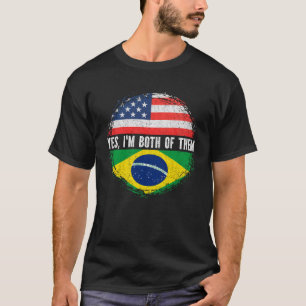 ブラジル中米半国連邦国旗ブラジル Tシャツ