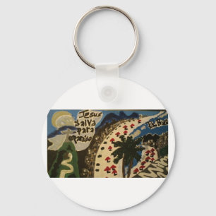 ブラジル人かリオkeychainまたはクリスチャン キーホルダー