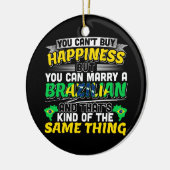 ブラジル人との結婚 – ブラジルの幸せ セラミックオーナメント (左)