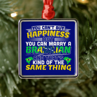 ブラジル人と結婚してブラジルの幸福を手に入れよう メタルオーナメント