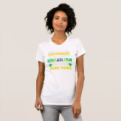ブラジル人と結婚してブラジルの幸福を手に入れよう Tシャツ (正面フル)