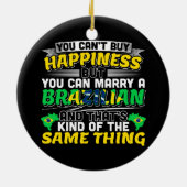 ブラジル人と結婚 - ブラジルの幸福 セラミックオーナメント (裏面)