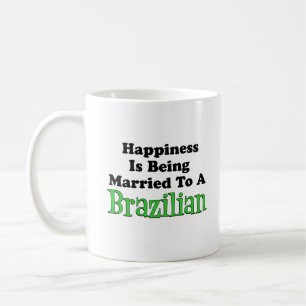 ブラジル人に結婚したな幸福 コーヒーマグカップ