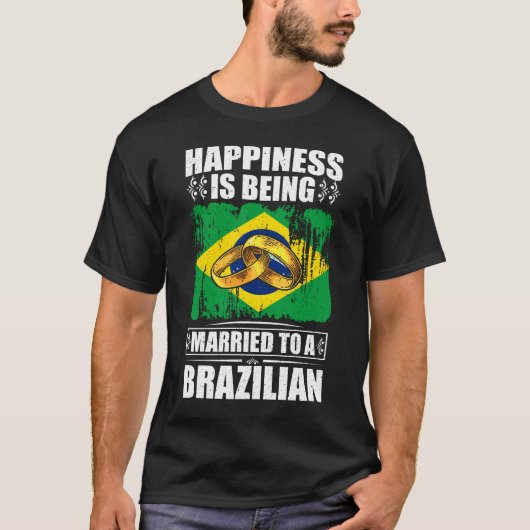 ブラジル人に結婚した幸せが訪れる Tシャツ (正面)
