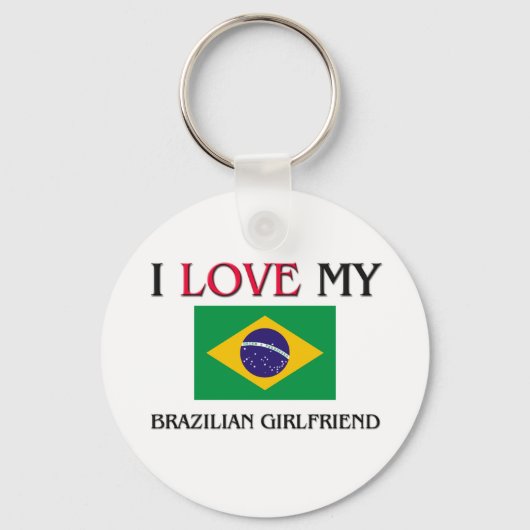 ブラジル人のガールフレンドが大好き キーホルダー (正面)