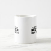 ブラジル人のJiu-Jitsuのデザイン コーヒーマグカップ (中央)
