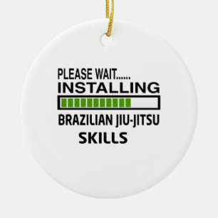 ブラジル人のJiu-Jitsuの技術を取付けること セラミックオーナメント