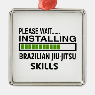 ブラジル人のJiu-Jitsuの技術を取付けること メタルオーナメント