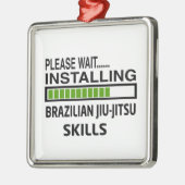 ブラジル人のJiu-Jitsuの技術を取付けること メタルオーナメント (左)