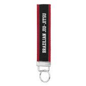 ブラジル人のJiu-Jitsuの黒帯Keychain リストバンドキーホルダー (鍵ボトム)