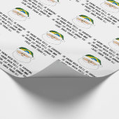 ブラジル人のJiu Jitsu "Jitsu節"のクリスマスのギフト用包装紙 ラッピングペーパー (角)