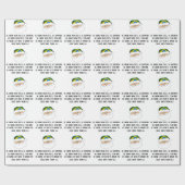 ブラジル人のJiu Jitsu "Jitsu節"のクリスマスのギフト用包装紙 ラッピングペーパー (フラット)