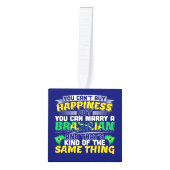 ブラジル人を娶る - ブラジルの幸福 キューブオーナメント (正面)