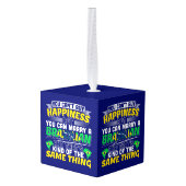 ブラジル人を娶る - ブラジルの幸福 キューブオーナメント (裏面アングル)