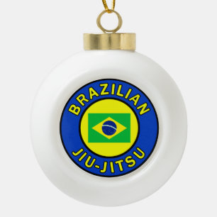 ブラジル人Jiu Jitsu セラミックボールオーナメント