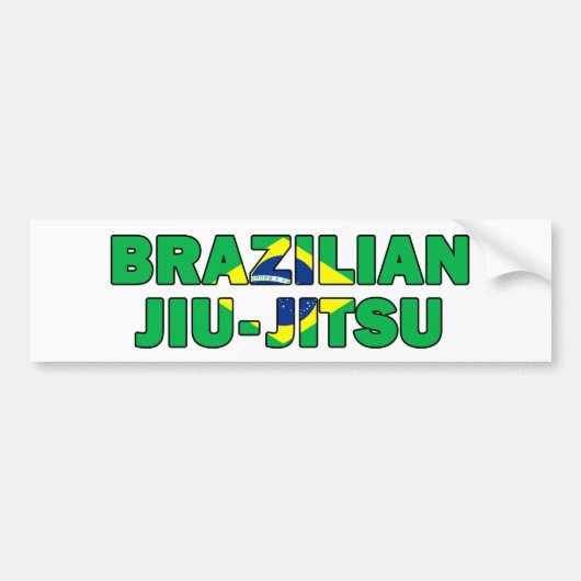 ブラジル人Jiu Jitsu バンパーステッカー (正面)