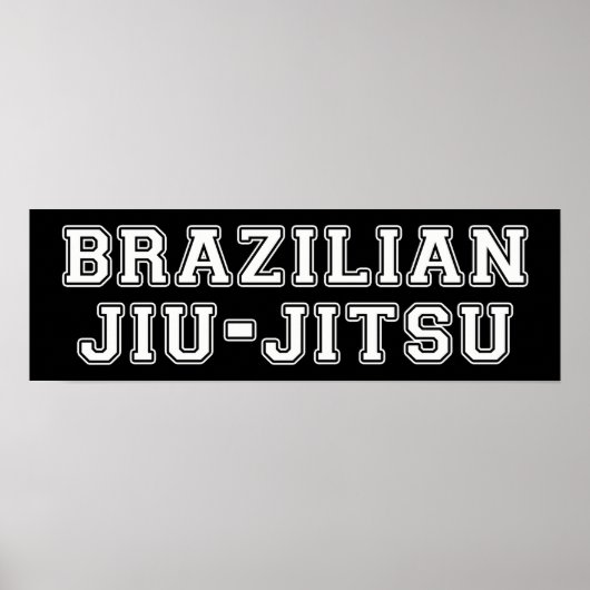 ブラジル人Jiu Jitsu ポスター (正面)