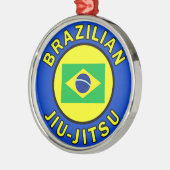 ブラジル人Jiu Jitsu メタルオーナメント (左)