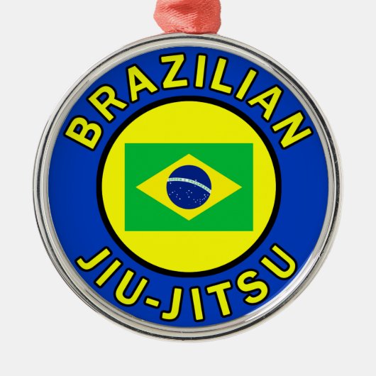 ブラジル人Jiu Jitsu メタルオーナメント (正面)