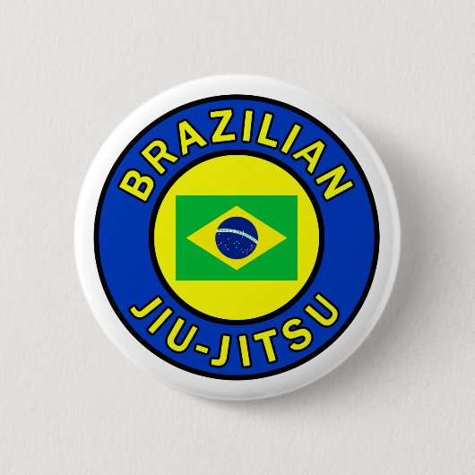 ブラジル人Jiu Jitsu 缶バッジ (正面)
