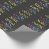 ブラジル人Jiu Jitsu: 腹のBJJのネオン膝 ラッピングペーパー (角)