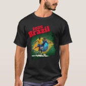 ブラジル代表サッカーフラッグ 2026 Tシャツ (正面)