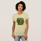 ブラジル代表 2026 ジャガーとコンゴウインコのサッカー ファン Tシャツ (正面フル)