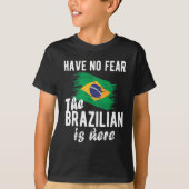 ブラジル伝統ブラジル根付きブラジル国旗 Tシャツ (正面)