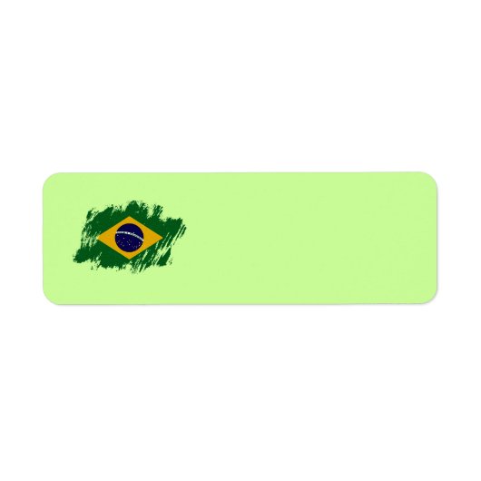 ブラジル住所 シール (正面)