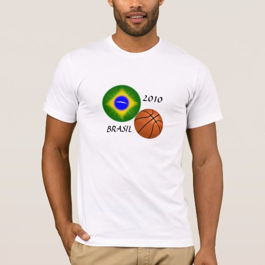 ブラジル全国バスケットボール部 Tシャツ (正面)