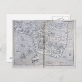 ブラジル北東部の地図 ポストカード (正面/裏面)